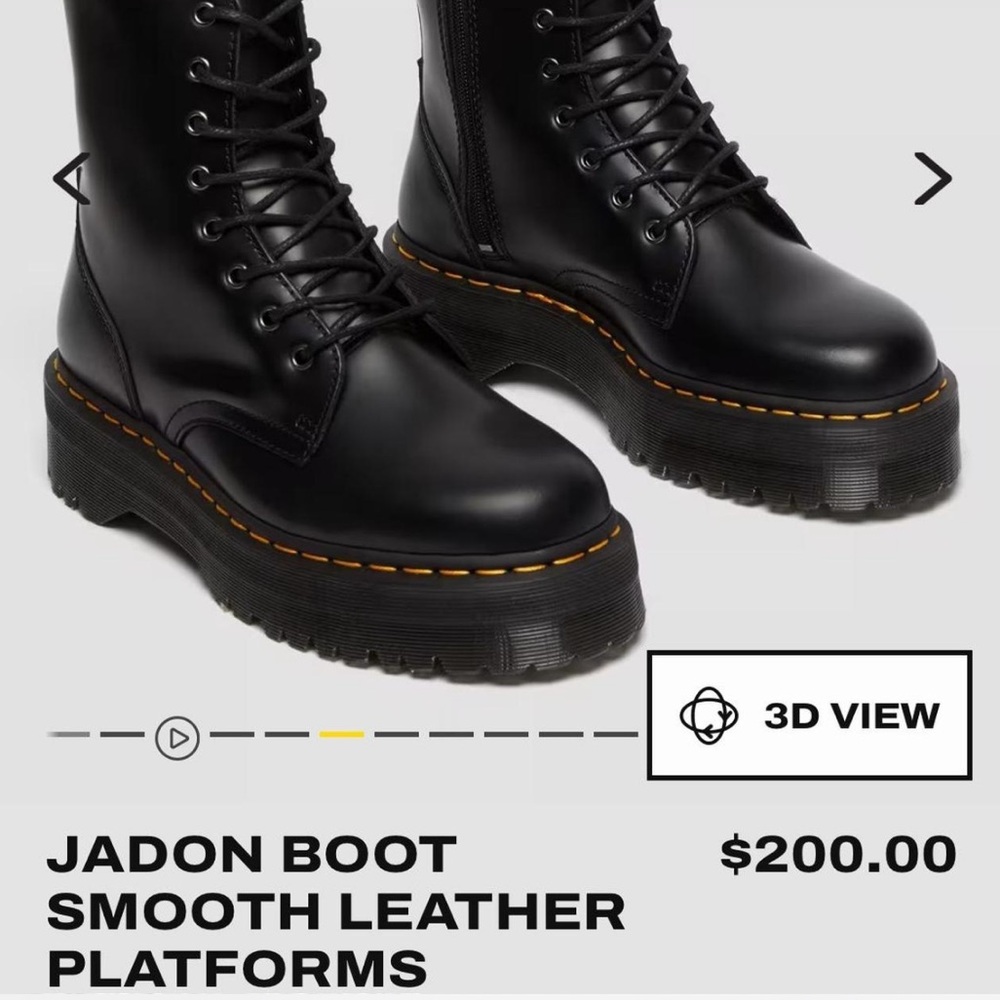 JADON BOOT SMOOTH LEATHER PLATFORM Worn once in perfect condition no box